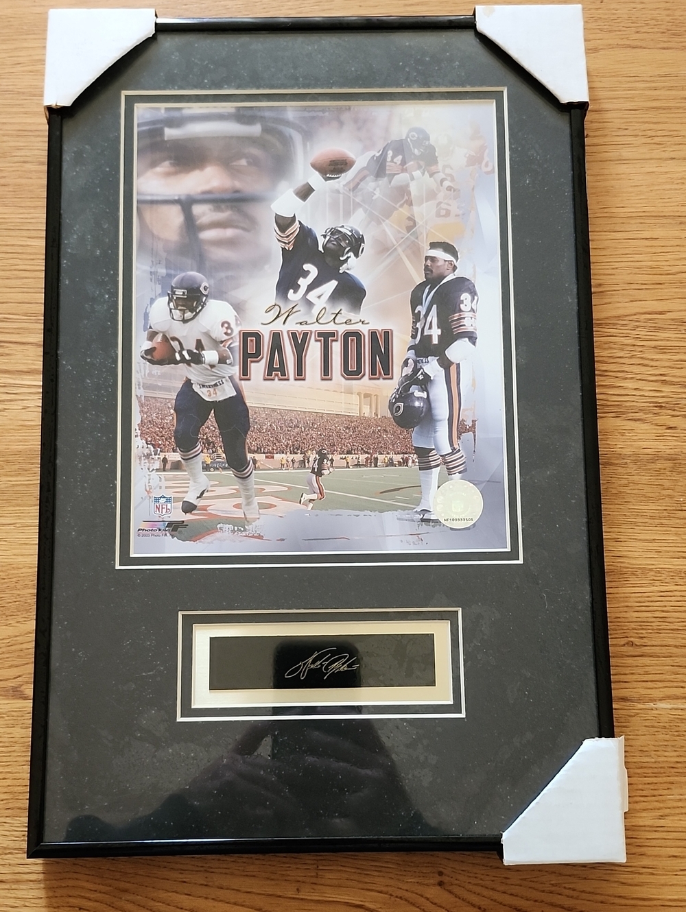 Walter Payton Framed Sports Wall Decor - Official NFL photo